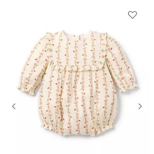 Floral Ruffle Baby Romper